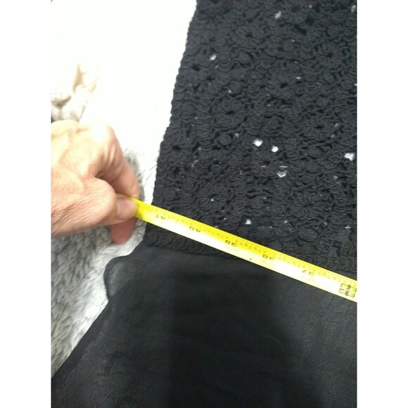 Steve Madden Crotchet Open Cardigan Black Boho Feminine Cottage Core Osfm - Picture 9 of 9